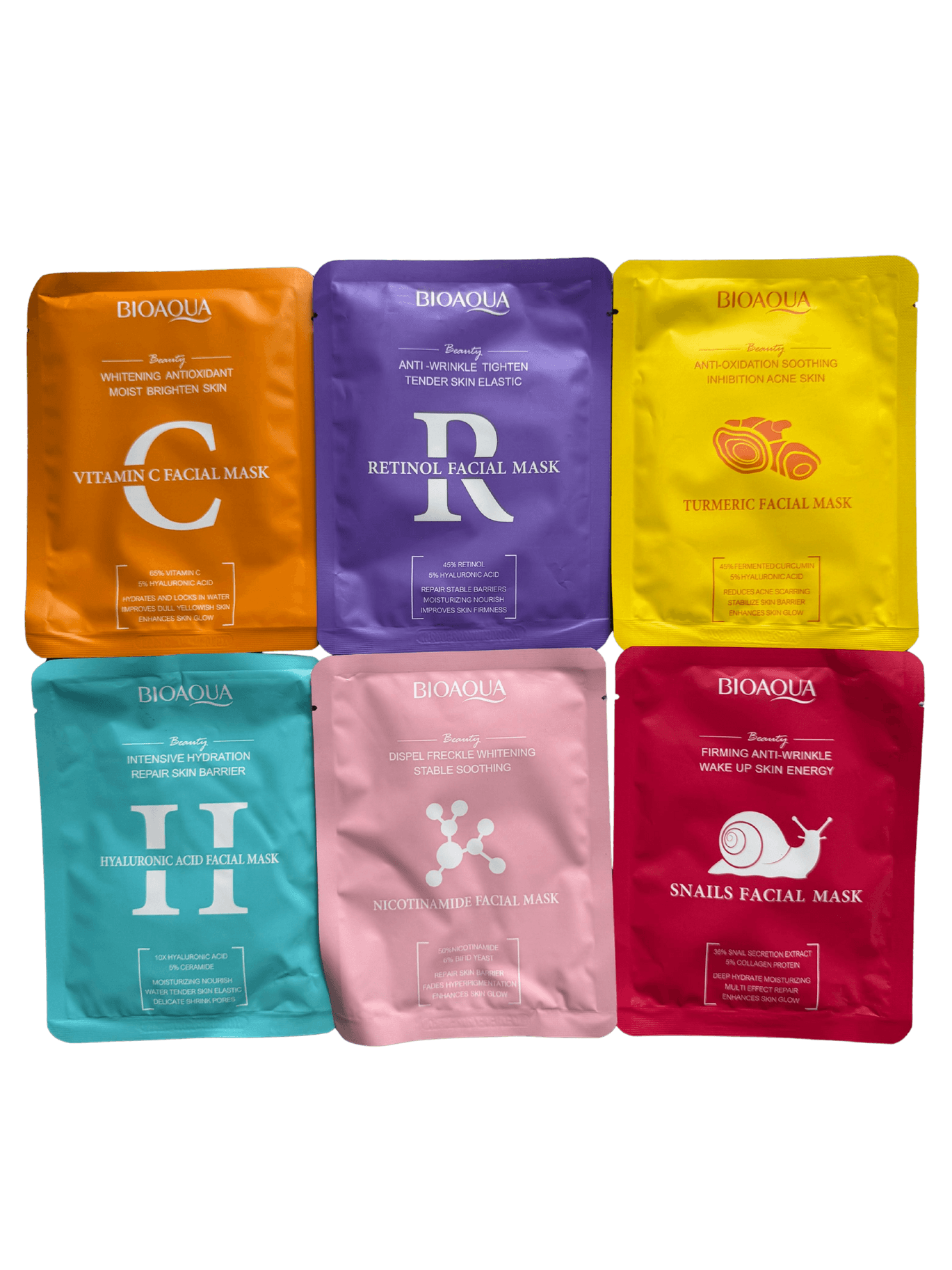 f6e5c3c3-5af3-406a-9540-287e98ee2cf2 Bioaqua Serum Facial Sheet Mask Collection