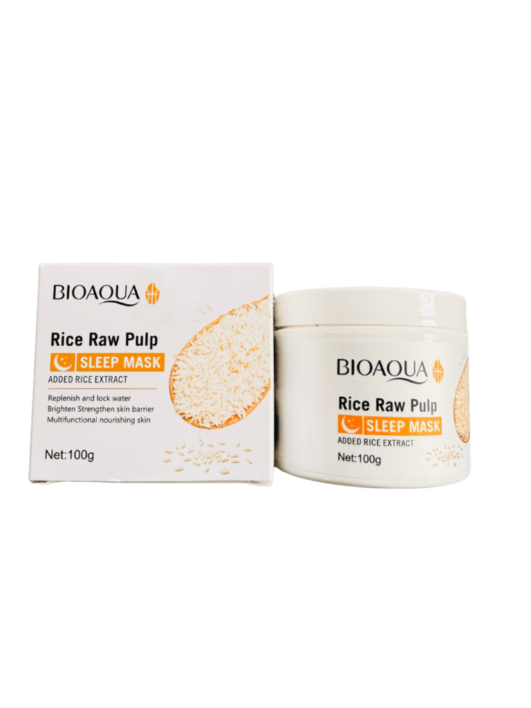 Original Bioaqua Rice Raw Pulp Sleep Mask (100g) Price in BD - Glass Skin