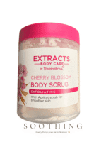 Extracts Cherry Blossom Body Scrub 465ml | Exfoliating Apricot Scrub | Vegan Superdrug Body Care