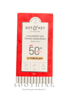 Dot & Key Strawberry Dew Tinted Sunscreen SPF 50+ PA++++ | Shade 01 Porcelain | Niacinamide Natural Satin Finish 50ml - Image 4