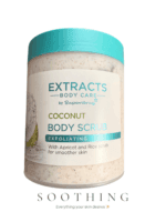 Extracts Coconut Body Scrub 465ml | Exfoliating Apricot & Rice Scrub | Vegan Superdrug Body Care